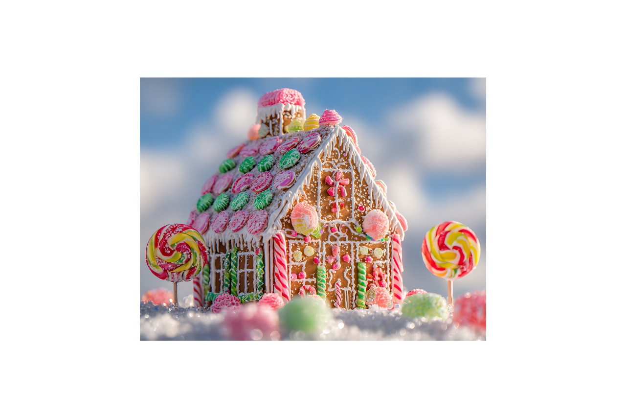 Pastel Gingerbread House