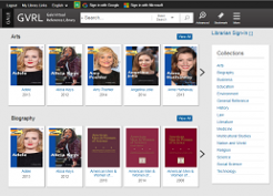 Gale Virtual Reference Library screenshot